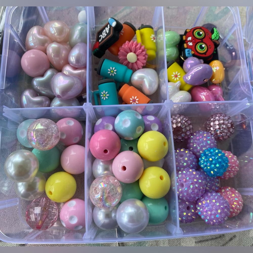 Assorted Beaded Pen Set - Cute Character & Bright Colors - Picture 5 of 7